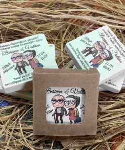 Karikatür Temalı Esprili Nikah Düğün Nişan Kına Hatırası Taş Magnet